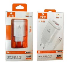 CARREGADOR V8 18V DUAS ENTRADA USB E USB-C