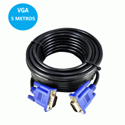CABO VGA 5 METROS PC TV PROJETOR |CABOS|