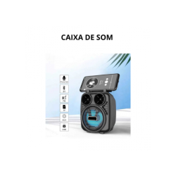 Caixa de Som Bluetooth Potente Radio Fm Recarregável Sem fio KTS-1029