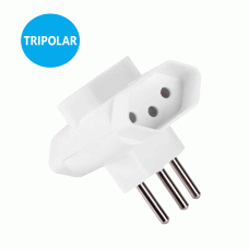 Adaptador De Tomada T Tripolar 2P+T 10A Benjamin - Ref Sl6009